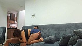 Stepsister's tight delicious pussy licked and fucked in dorm shower