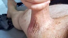 oh man i'm just jerking my buddy's cock so good feels amazing
