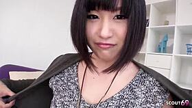 petite short hair japanese teen round ass defloration uncensored rough fuck