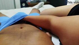 my sister-in-law sneaks into my room for rough amateur latina pounding