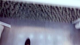 i catch my girlfriend fingering her wet pussy hard in the steamy shower bath surprise