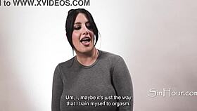 sarah arabic's intimate backstage orgasm game solo