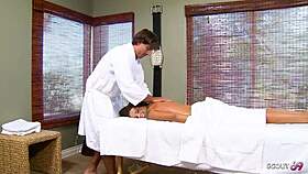 taylor russo's small tanned ass seduced for rough massage fuck