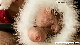 granny's hairy fun with young stud