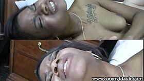 Teenyblack Millian Blaze takes massive interracial pounding