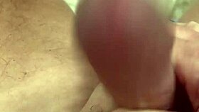 watching me eat pussy made my cock throb hard close up