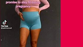 girl performs erotic belly exercises in tight panties