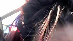 Emo Slut Deepthroated and Face-Fucked in Car Ride