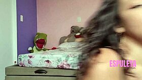 uh spyin petite latina led to steamy pov guided handjob