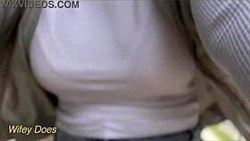 Wifey Dares Braless Bike Ride Flashing Amazing Big Tits Publicly