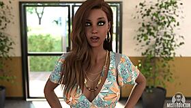 Law School Slut's Wet Tits and Ass Tease Revealed