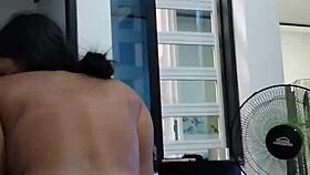 Big ass party slut rides huge cock after wild holiday deepthroat session