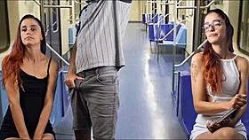 pervert cums on bus passenger tits publicly 🚌💦