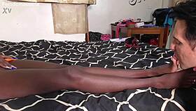 African princess breaks white slave in intense BDSM training