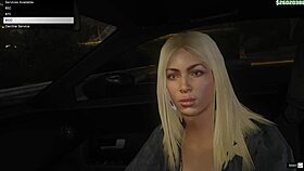 What if GTA hooker POV sex game turns real in the car lady whore action?