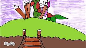  chained fat BBW MILF begs for rough bondage tit torture now!