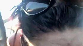 Emo Slut Deepthroated and Face-Fucked in Car Ride