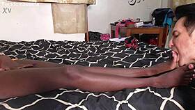 African princess breaks white slave in intense BDSM training