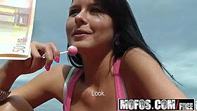 mia manarote stars in public taxi pickup blowjob adventure