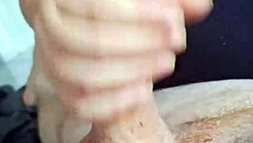 oh man i'm just jerking my buddy's cock so good feels amazing