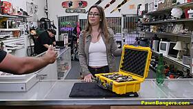 busty french babe takes american cock stuffing backstage