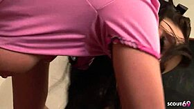 TEEN WAKES UP IN CLASSROOM SEDUCED BY OLD TEACHER FOR ROUGH DOGGY FUCK!
