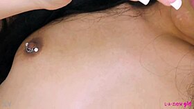 Classic brunette teases with her seductive body in intimate showcase