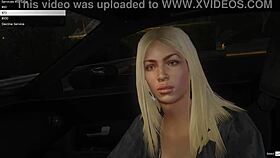 What if GTA hooker POV sex game turns real in the car lady whore action?
