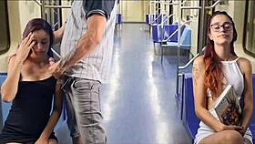 pervert cums on bus passenger tits publicly 🚌💦