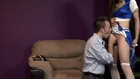 Pro Tranny Drenched in Jizz