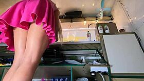 damn, i had to sneak an upskirt on that sexy bitch's pussy at work