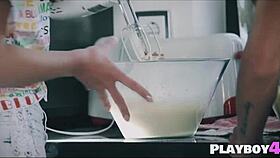 hey girls, wanna watch us kiss and finger each other in the kitchen?
