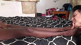 African princess breaks white slave in intense BDSM training