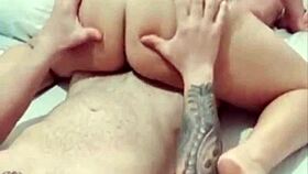 Exploding deep inside that juicy latina wife's dripping pussy