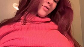 Watch artemisia shake her juicy natural tits bouncing slow for the camera