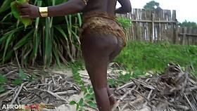 Can This Busty Ebony Village Beauty's Forest Rituals Seduce You Outdoors?