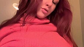 Watch artemisia shake her juicy natural tits bouncing slow for the camera