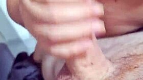 oh man i'm just jerking my buddy's cock so good feels amazing