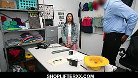 ASIAN JADA KAI POUNDED BY DIRTY BBC COP IN SHOP!