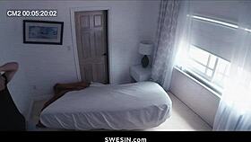 Kenna James and Zac Wild, I'm watching you fuck sideways in bedroom