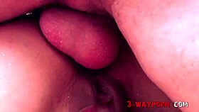 Guy scores epic threesome with two busty brunettes