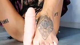new solo footjob teaser in nylons and leggings magic