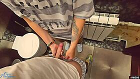wet pantyhose pov makes amateur cum super fast