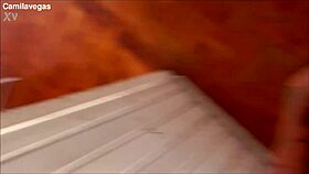 brazilian couple turns client massage into rough ffm pussy pounding