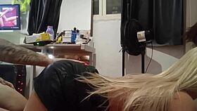 hot amateur caught masturbating outdoors gets punished with rough toy fucking