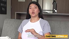 sexy latin kaori's big ass blows and titfucks huge cock perfectly