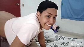 Big Ass Brunette Takes Miami Virgin's Hard Thrusts