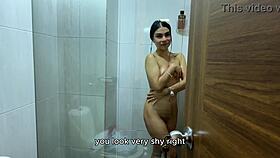 skinny latina neighbor wife bent over creampied while hubby's away