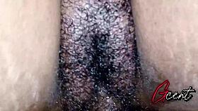 Watch this hairy creamy pussy take massive BBC up close