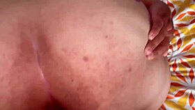 latina's fat ass takes rough anal creampie dripping leche